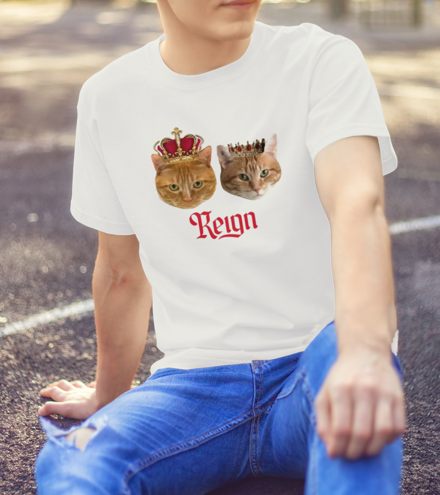 Coach Cat Reign Regal Crowned Feline Kings T-Shirt