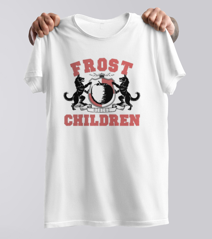 Frost Children Red Crest Sister College T-Shirt