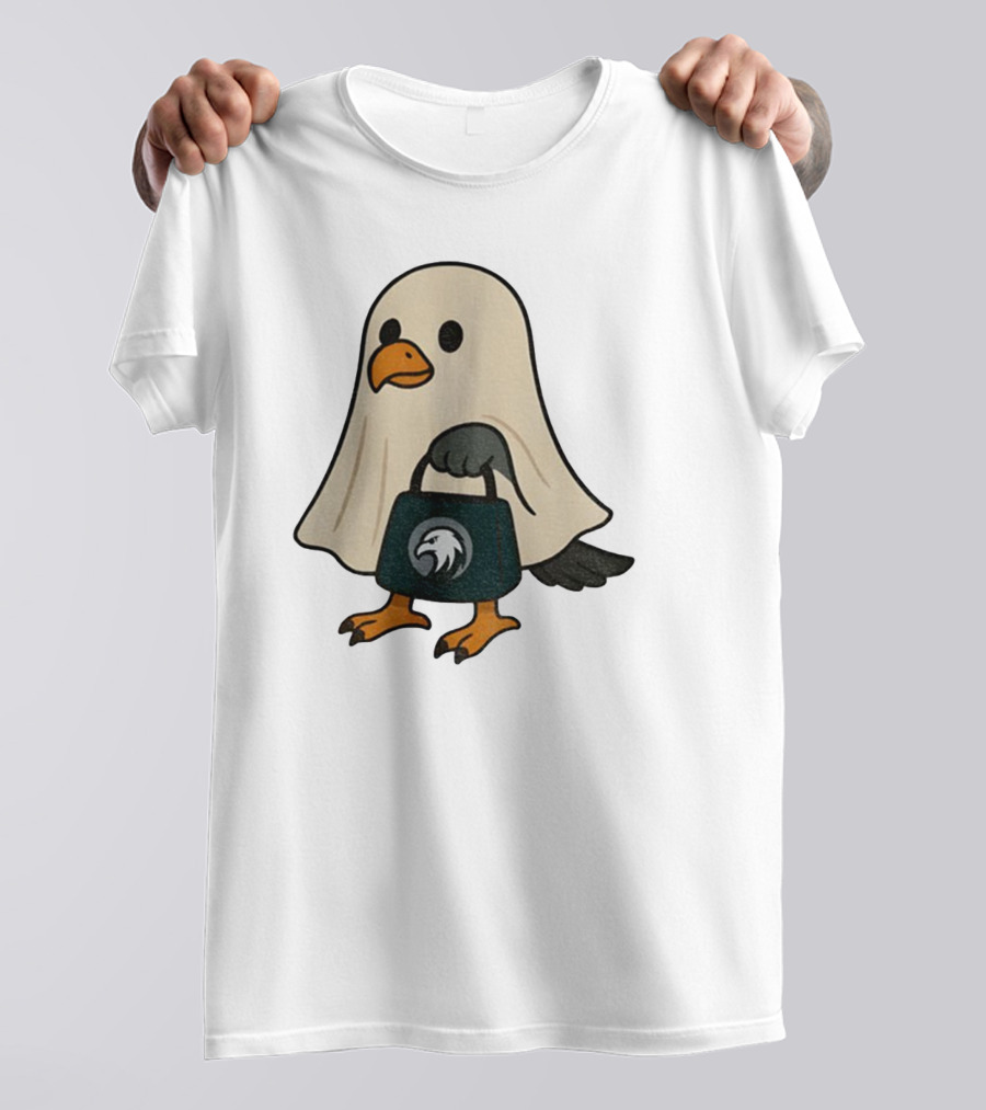 Halloween Ghost Philadelphia Eagles Fly Eagles Fly Football T-Shirt