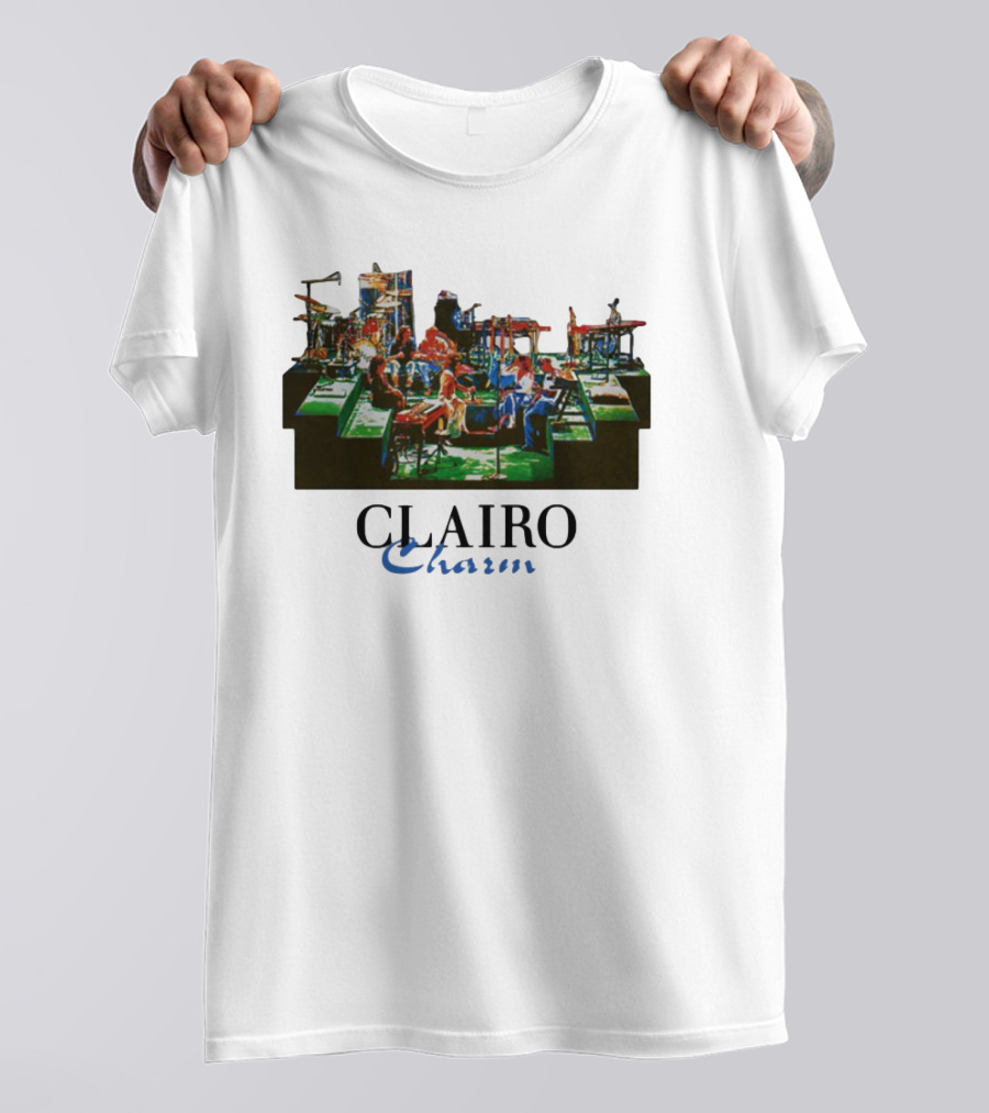 Jeanpiconsuegra Clairo Charm Vintage Band Stage Performance T-Shirt