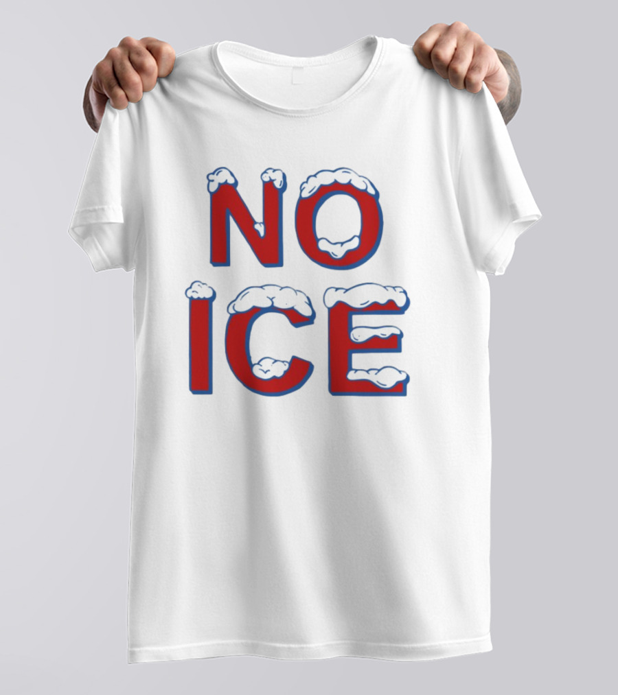 Julien Solomita No Ice Snow-Covered Text T-Shirt
