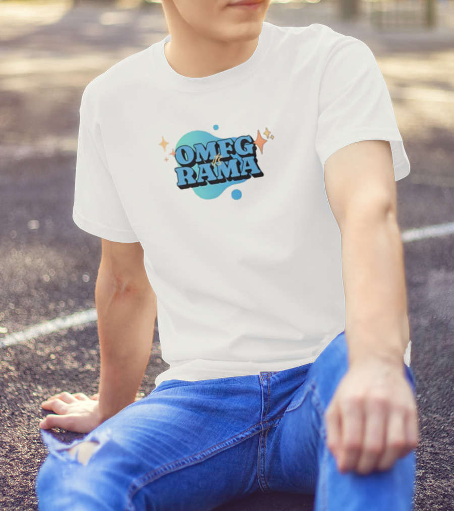 OMFG Its Rama Ohhhkay Sparkle Burst Retro Style T-Shirt