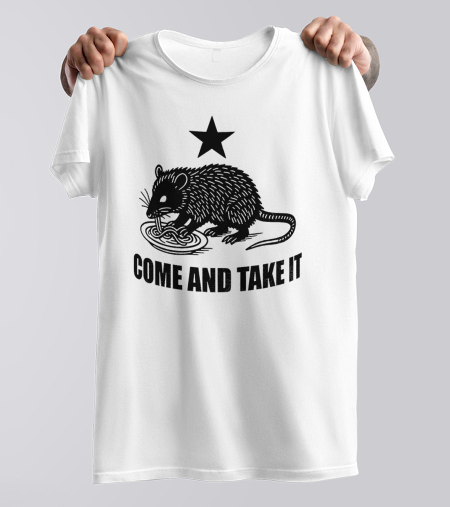 Opossum Come And Take It Flag Political Protest Statement T-Shirt