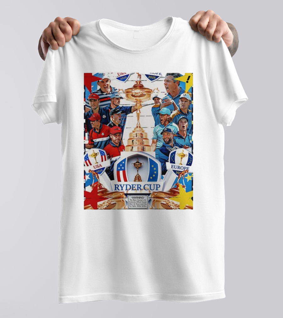 Ryder Cup 2025 USA Vs Europe Golf Tournament Team Challenge T-Shirt