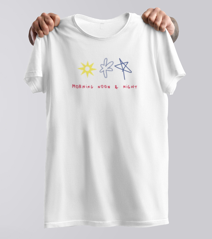 Summer Morning Noon Night Sun Star Designs T-Shirt