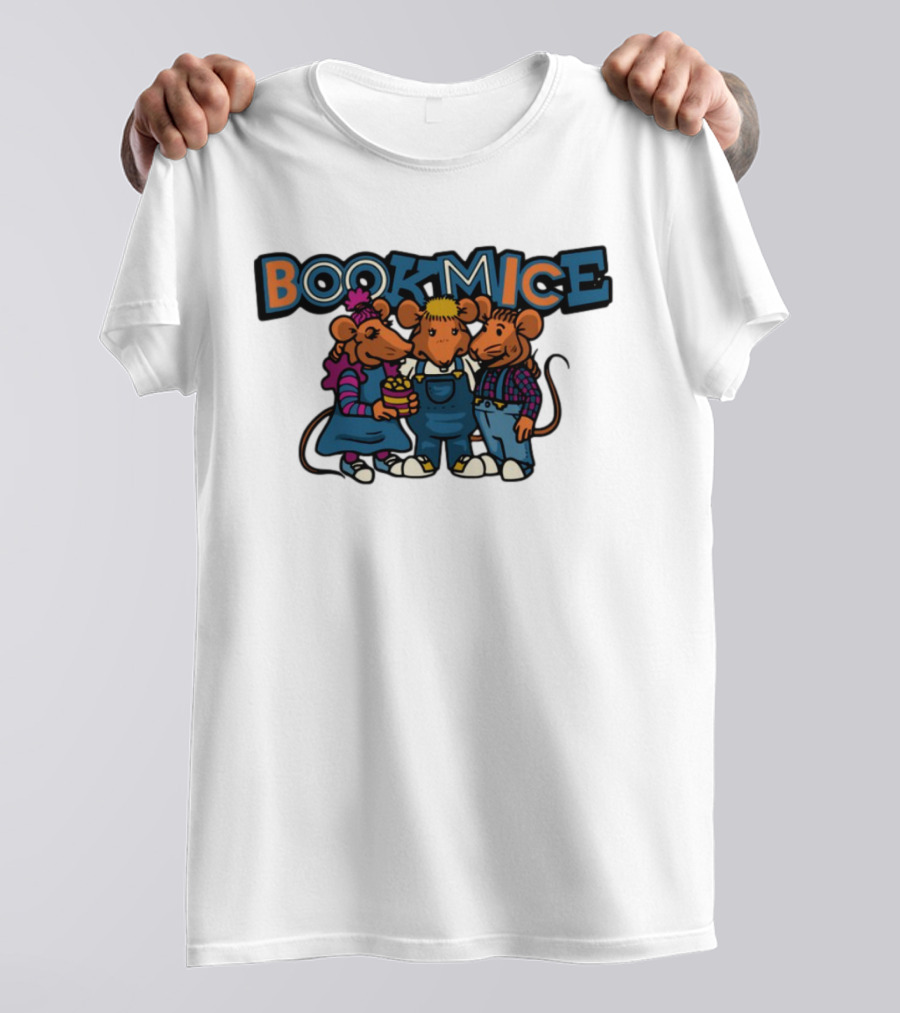 Bookmice TVO Kids Show Characters Retro Cartoon Mice Trio T-Shirt