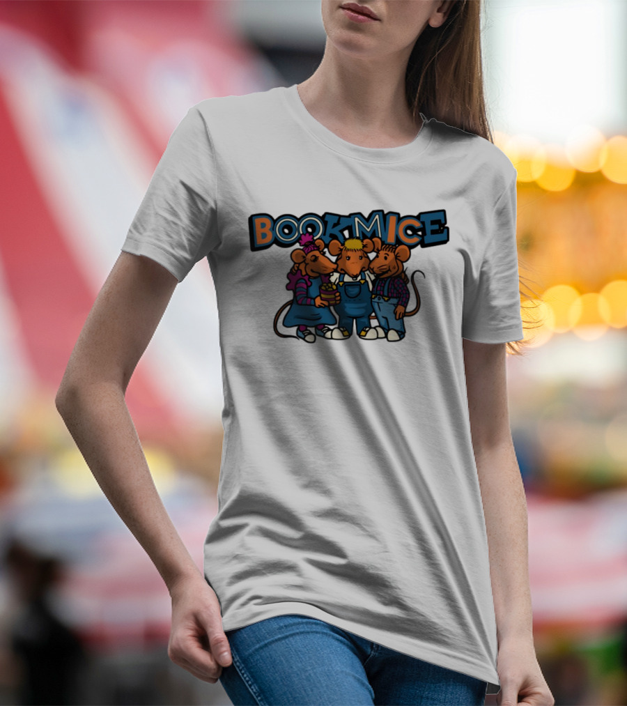Bookmice TVO Kids Show Characters Retro Cartoon Mice Trio T-Shirt