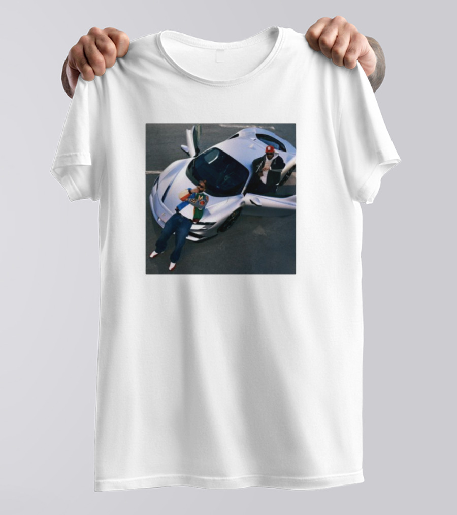 Until Night Comes Album Silver Sports Car Duo T-Shirt
