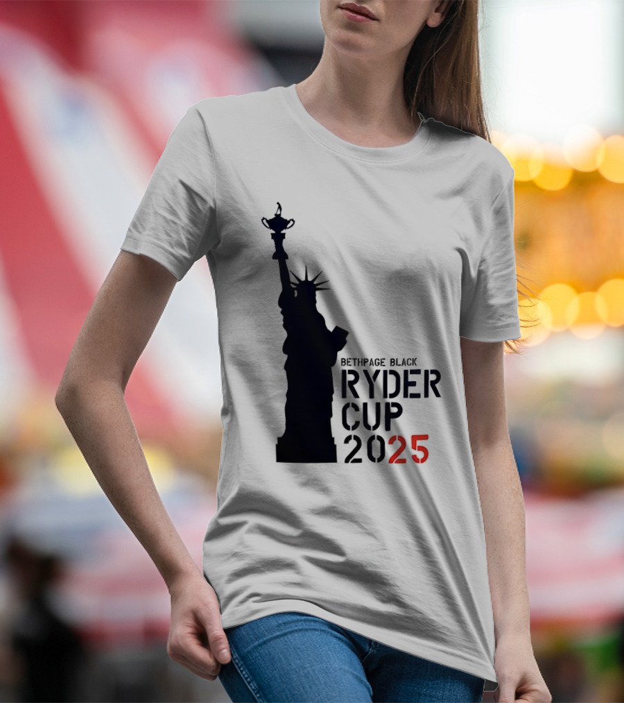 USA Ryder Cup 2025 Liberty Bethpage Black T-Shirt