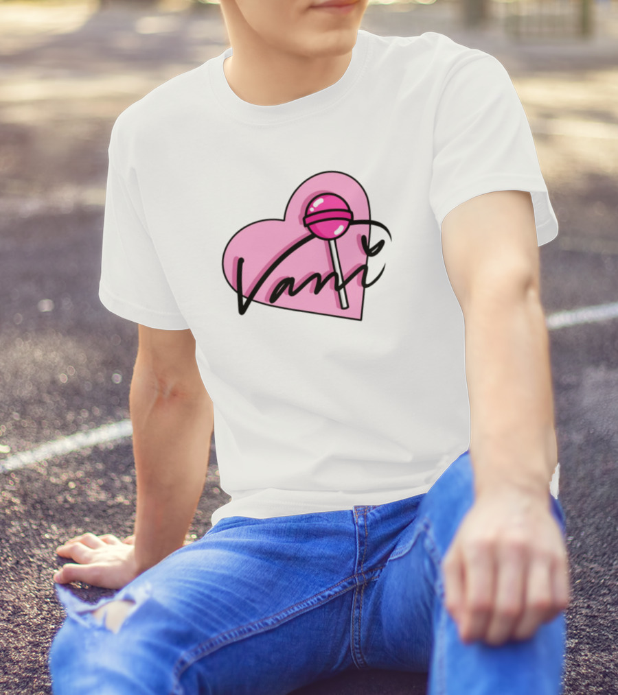 Vanilbean Heart Lollipop Signature T-Shirt