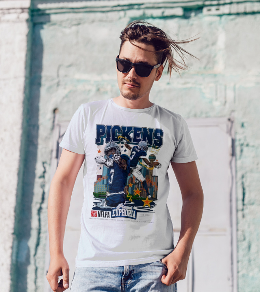 Pickens Planet Euphoria NFPLA Players Inc Iconic Sports Theme T-Shirt