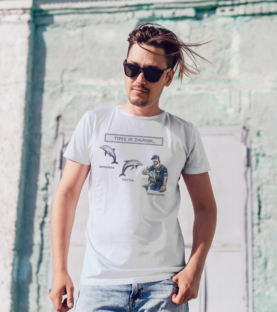 Buffalo Bills Josh Allen Types Of Dolphins Bottlenose Spotted Domesticated T-Shirt