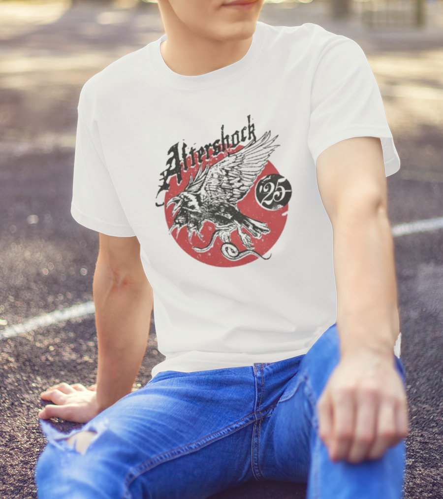 Aftershock Vengeance 25 Flying Eagle Red Moon T-Shirt