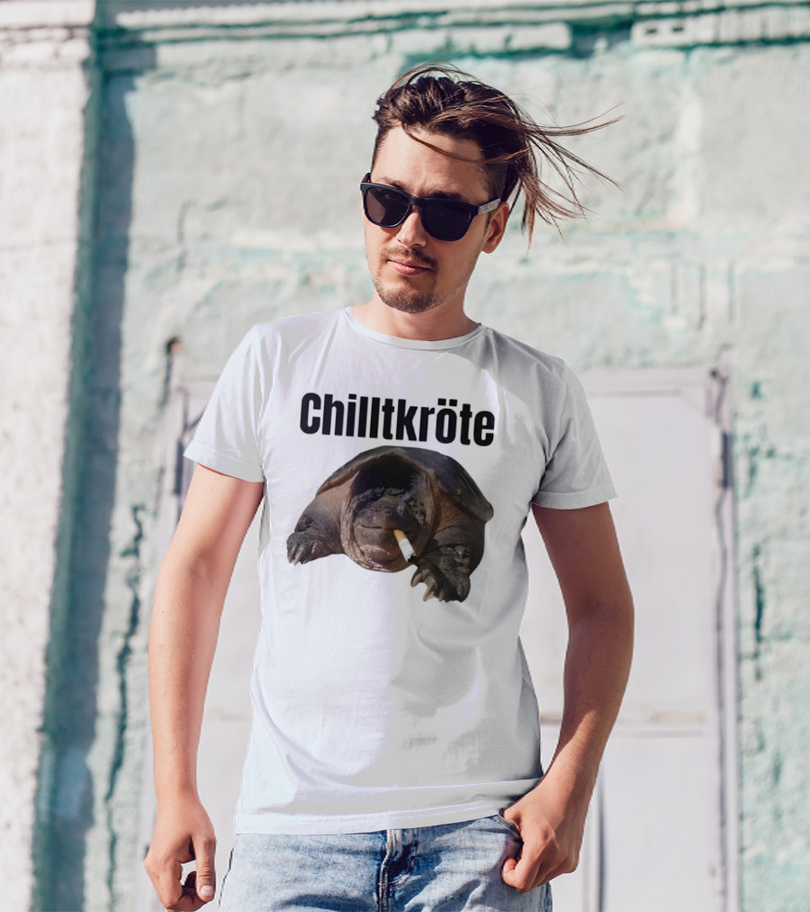 Chilltkröte Snapping Turtle With Cigarette Chelydra Serpentina T-Shirt
