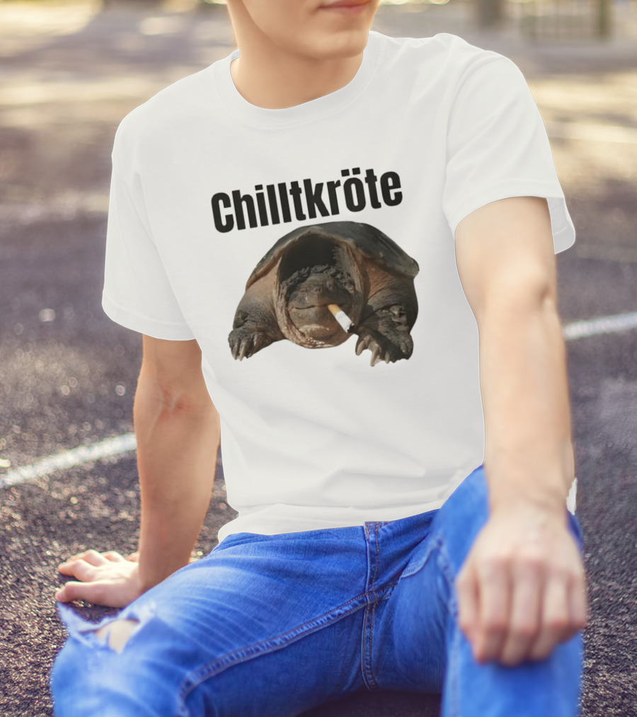 Chilltkröte Snapping Turtle With Cigarette Chelydra Serpentina T-Shirt