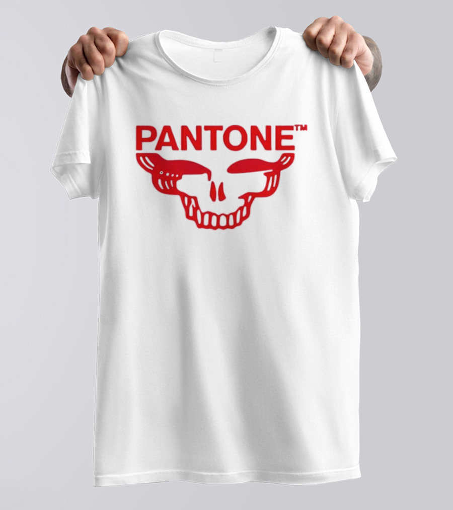 Grateful Red SYF Stealie Pantone Skull Red T-Shirt