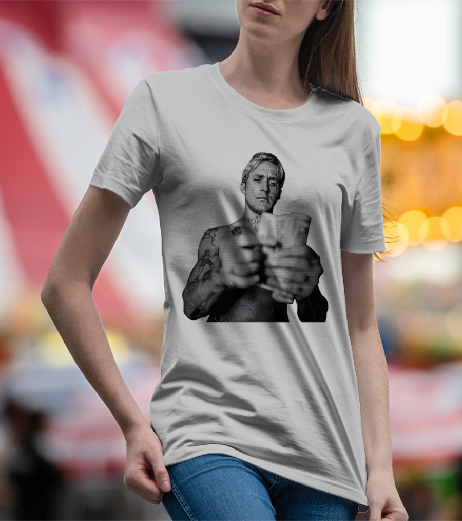 Handsome Luke Counting Money Tattoo Portrait T-Shirt