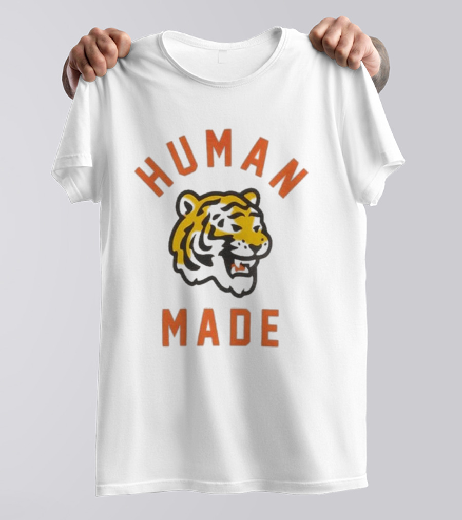 Human Made Tiger Head Vintage Style T-Shirt