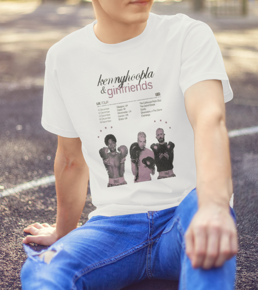 KennyHoopla And Girlfriends EU UK Tour 2025 Boxing Themed Dates UK EU Cities T-Shirt