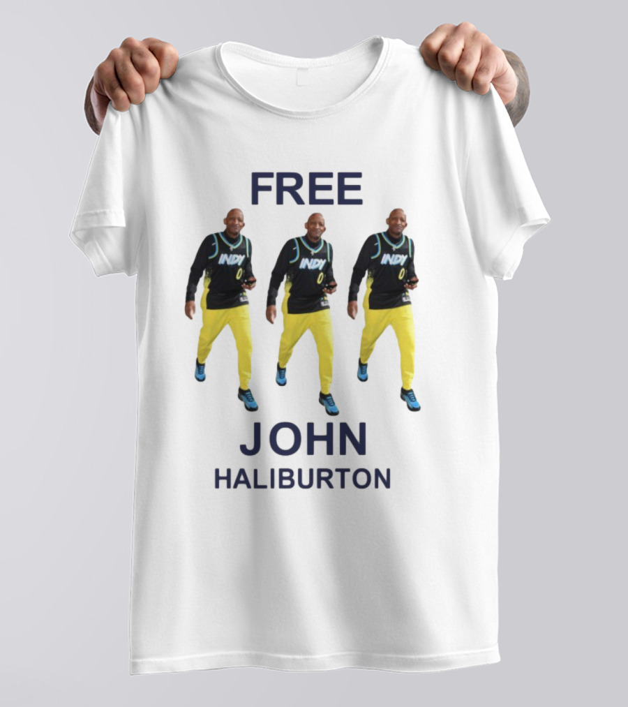 Free John Haliburton Indy 0 Sports Outfit T-Shirt