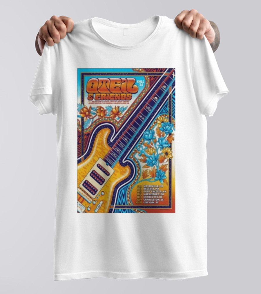 Oteil And Friends Fall 25 Tour Harrisburg PA Guitar Art T-Shirt