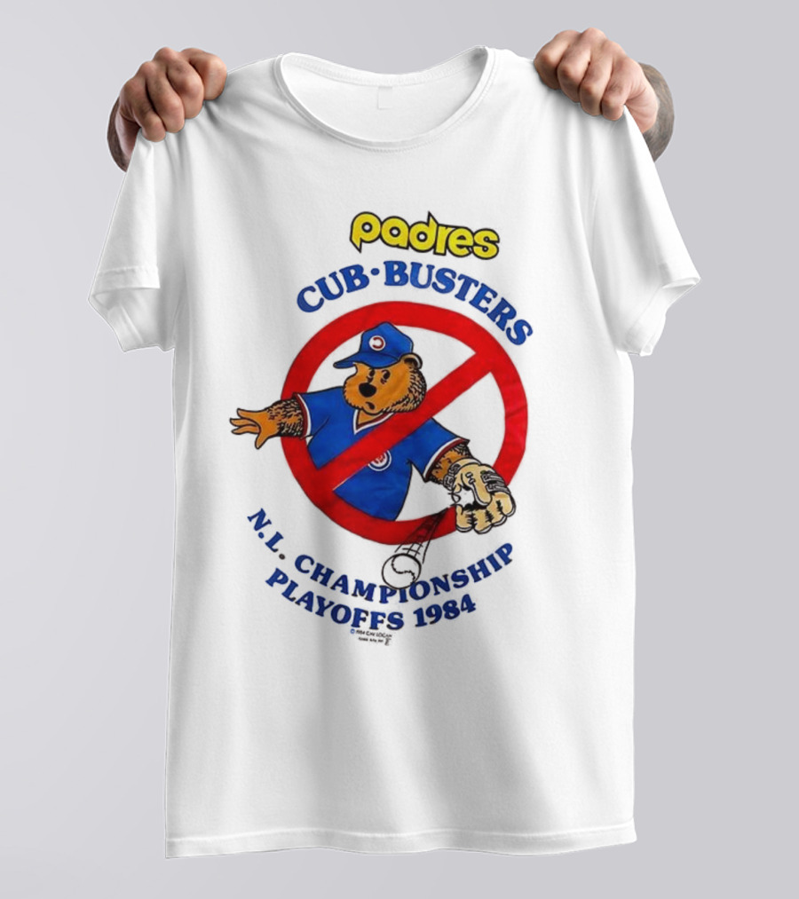 Padres Cub Busters NL Championship Playoffs 1984 T-Shirt