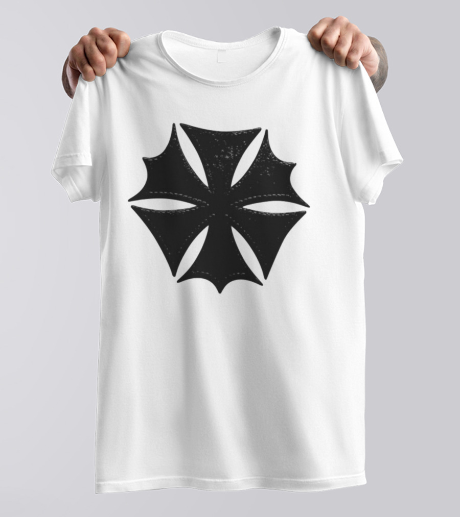 Hardstone Psycho Iron Cross Symbol Black T-Shirt