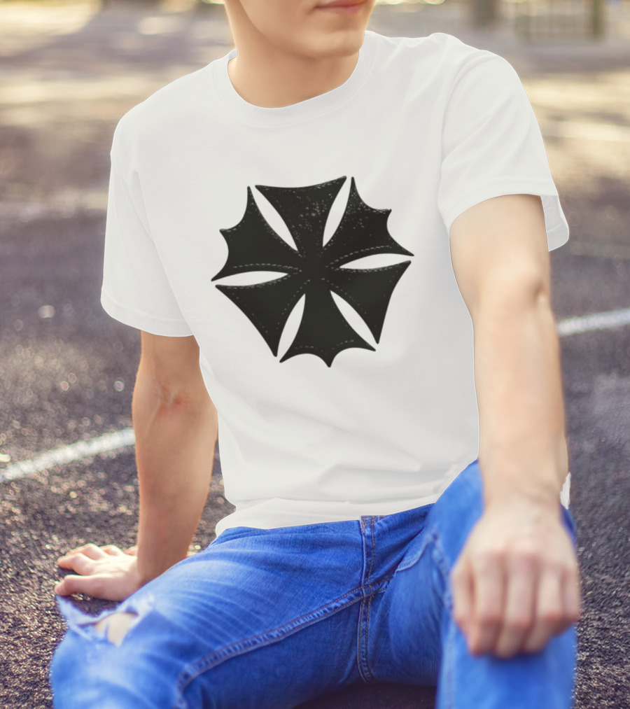 Hardstone Psycho Iron Cross Symbol Black T-Shirt