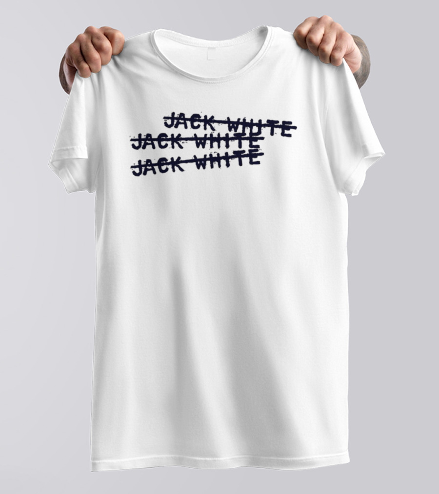 Jack White X3 Stacked Text T-Shirt