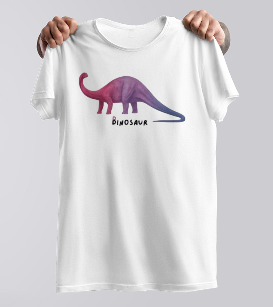 Pridecore Binosaur Dinosaur LGBTQ Rainbow Colors T-Shirt