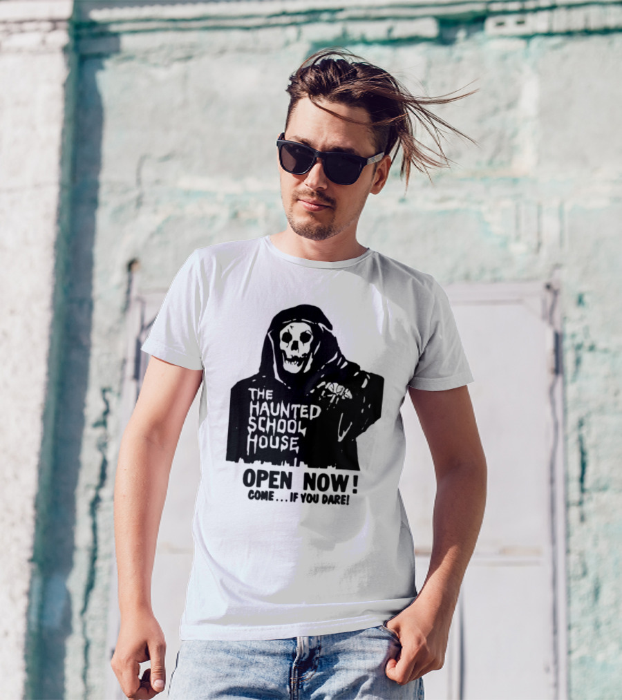 The Haunted School House Horror Movie Eerie Childhood Education Ghost Story T-Shirt