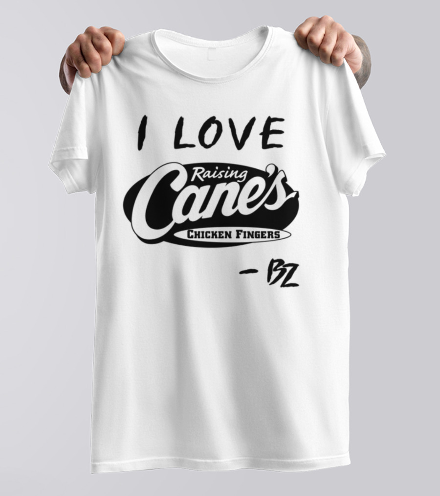 Bailey Zimmerman I Love Raising Cane’s Chicken Fingers FZ T-Shirt