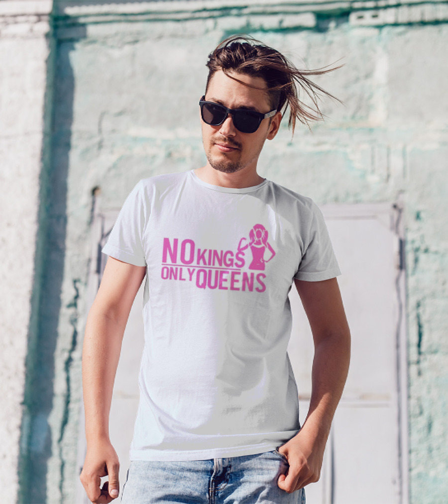 Mrwilliamsprek No Kings Only Queens Empowerment Pink Iconic Statement T-Shirt