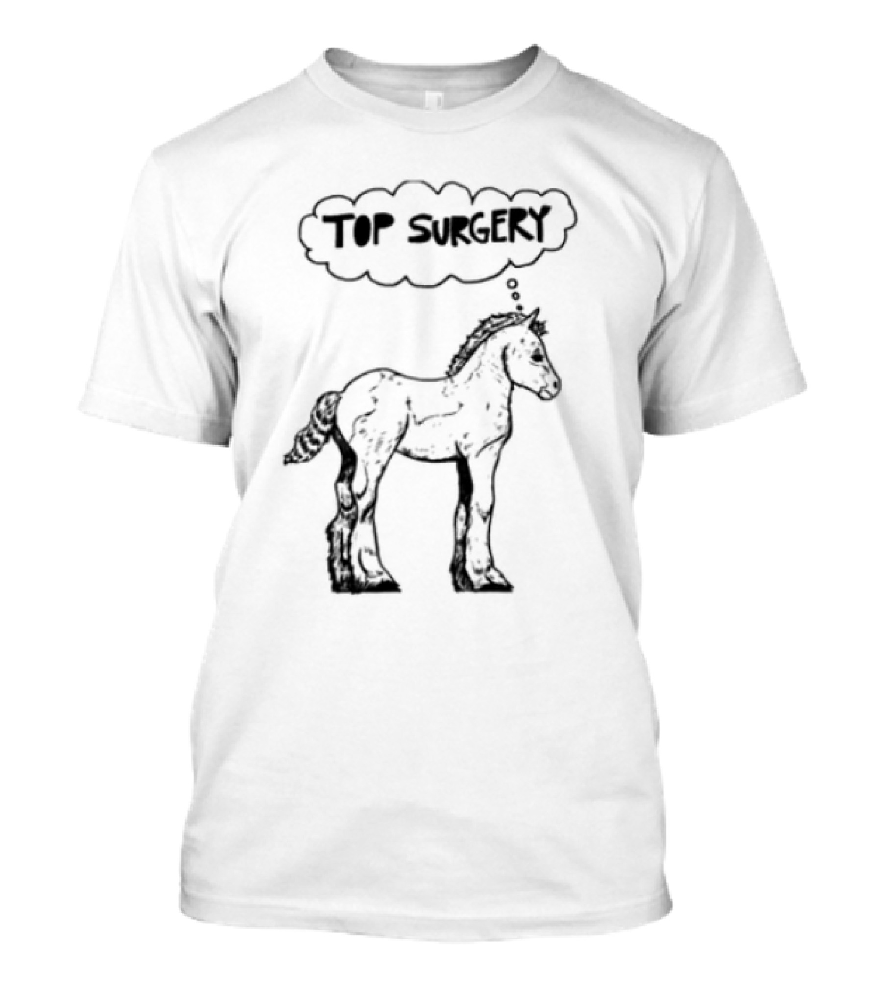 Oatmilklady Top Surgery Pony Graphic T-Shirt