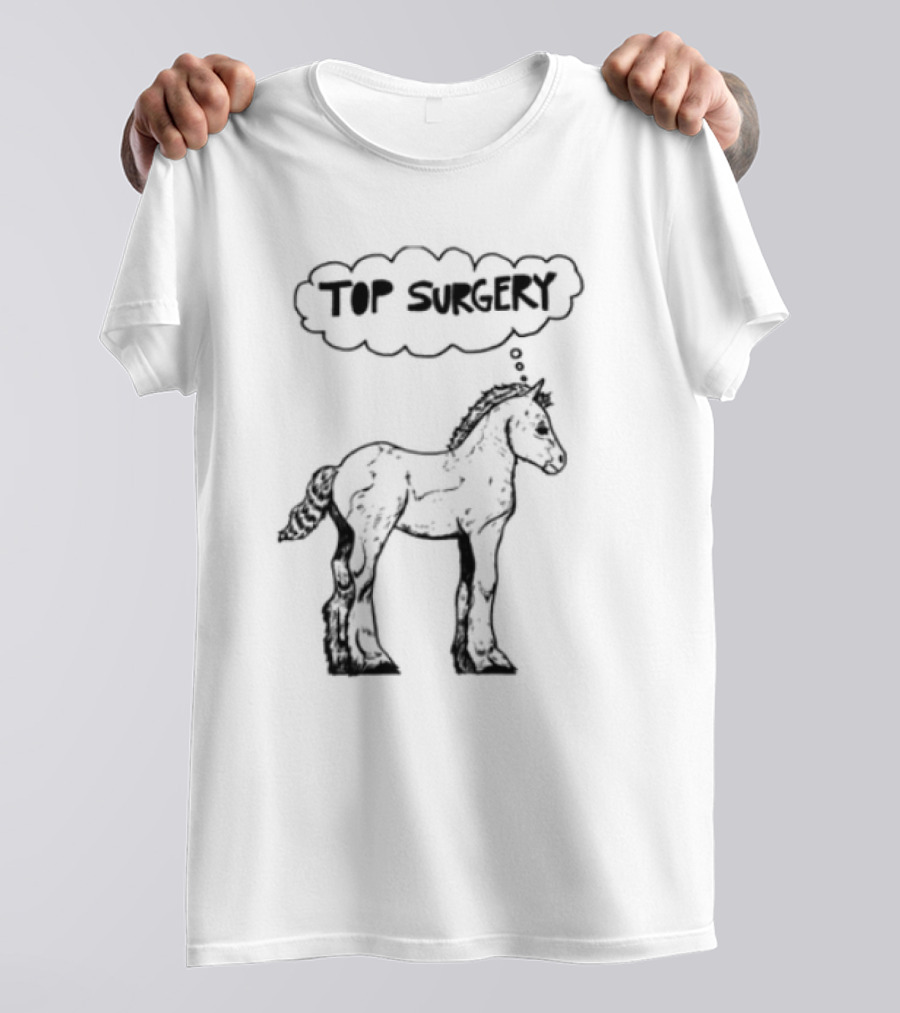 Oatmilklady Top Surgery Pony Graphic T-Shirt