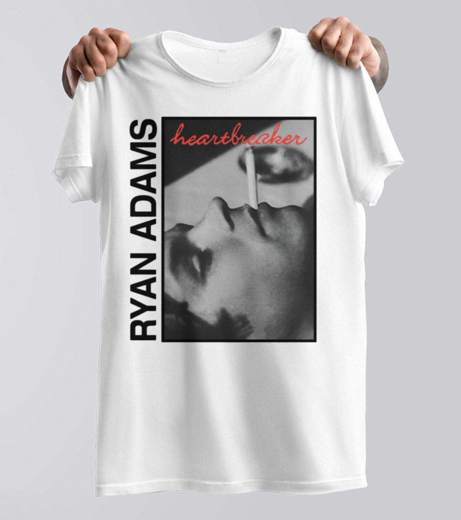 Ryan Adams Heartbreaker Anniversary Cigarette Portrait T-Shirt