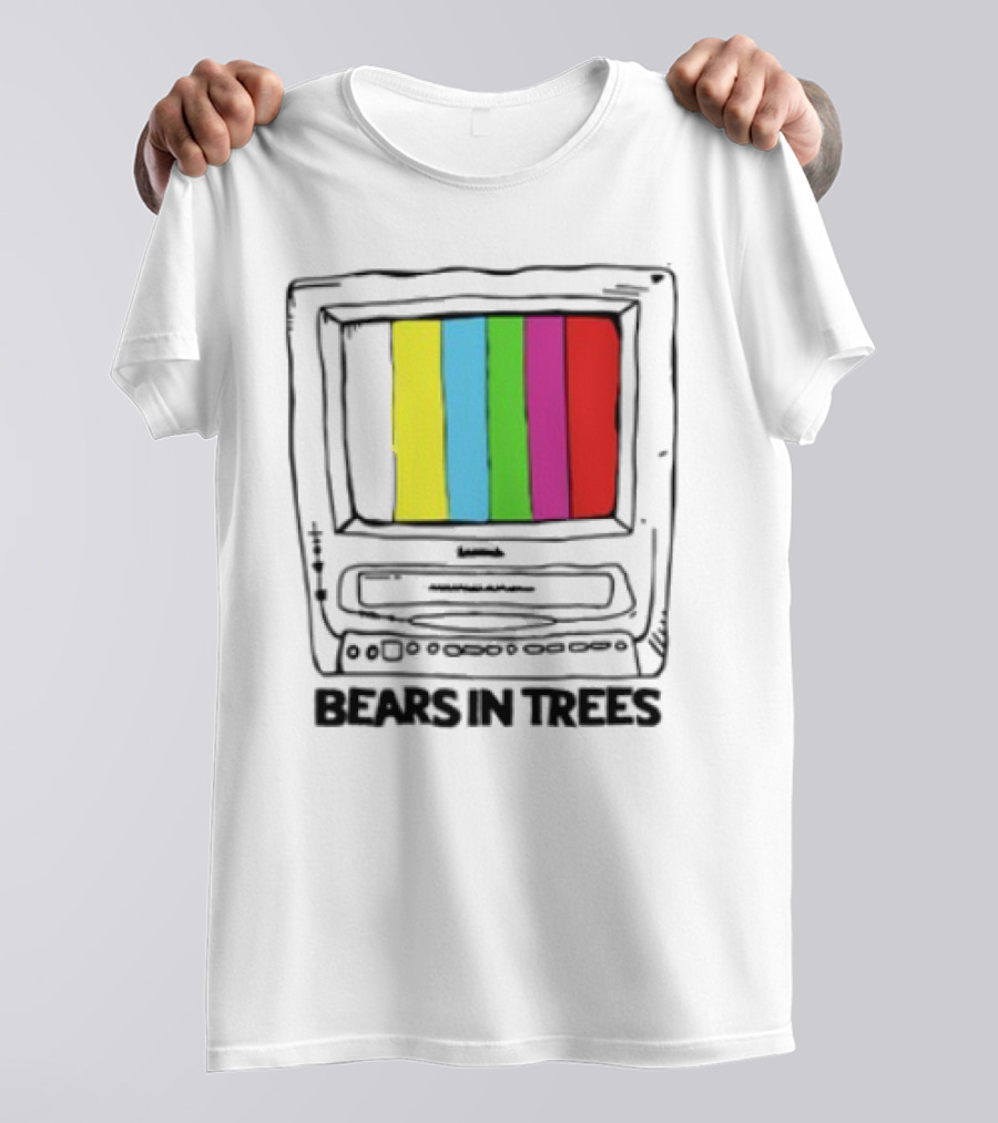 Bearsintrees TV Colorful Retro Bars Aesthetic T-Shirt