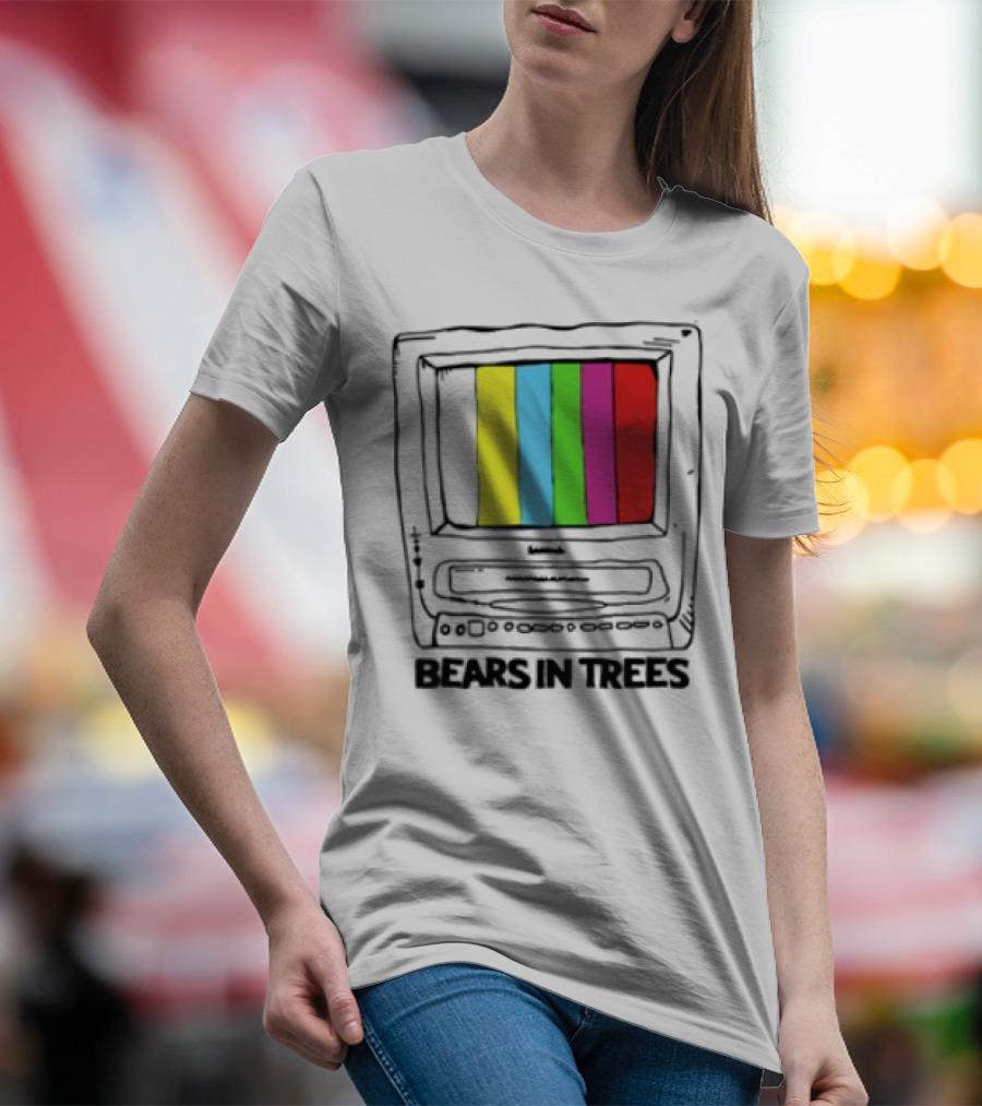 Bearsintrees TV Colorful Retro Bars Aesthetic T-Shirt