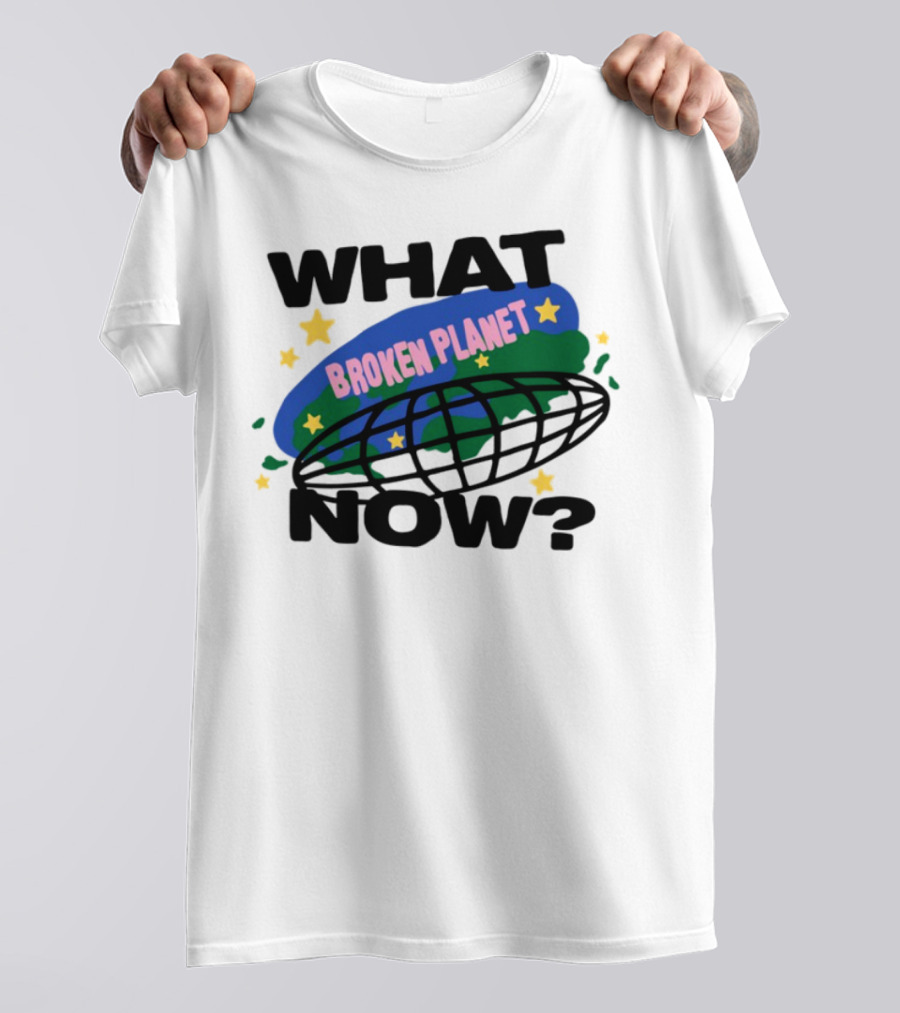 Broken Planet What Now Stars Globe T-Shirt