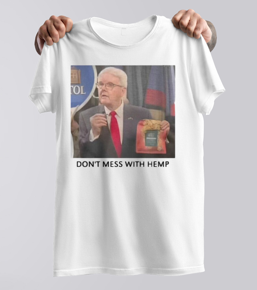 Don't Mess With Hemp Capitol Speech Red Tie Holder T-Shirt