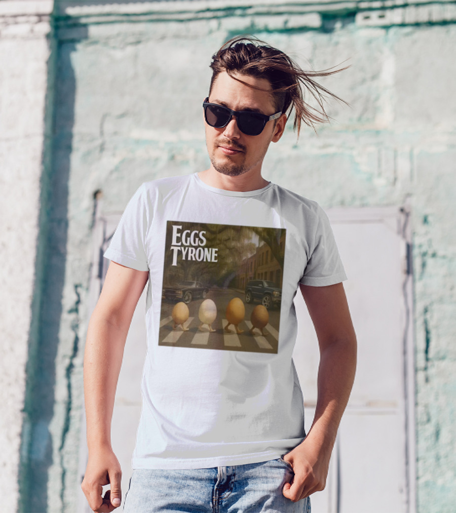 Eggs Tyrone Abbey Road Parody Street Scene T-Shirt
