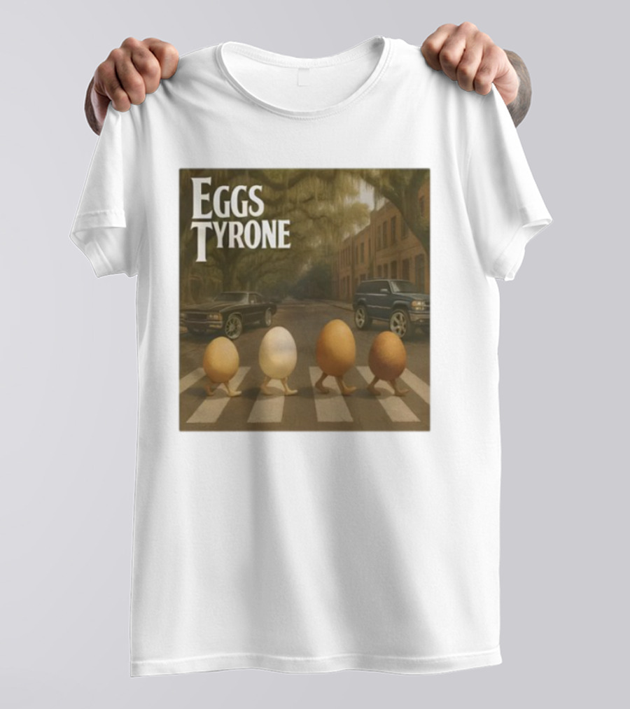 Eggs Tyrone Abbey Road Parody Street Scene T-Shirt