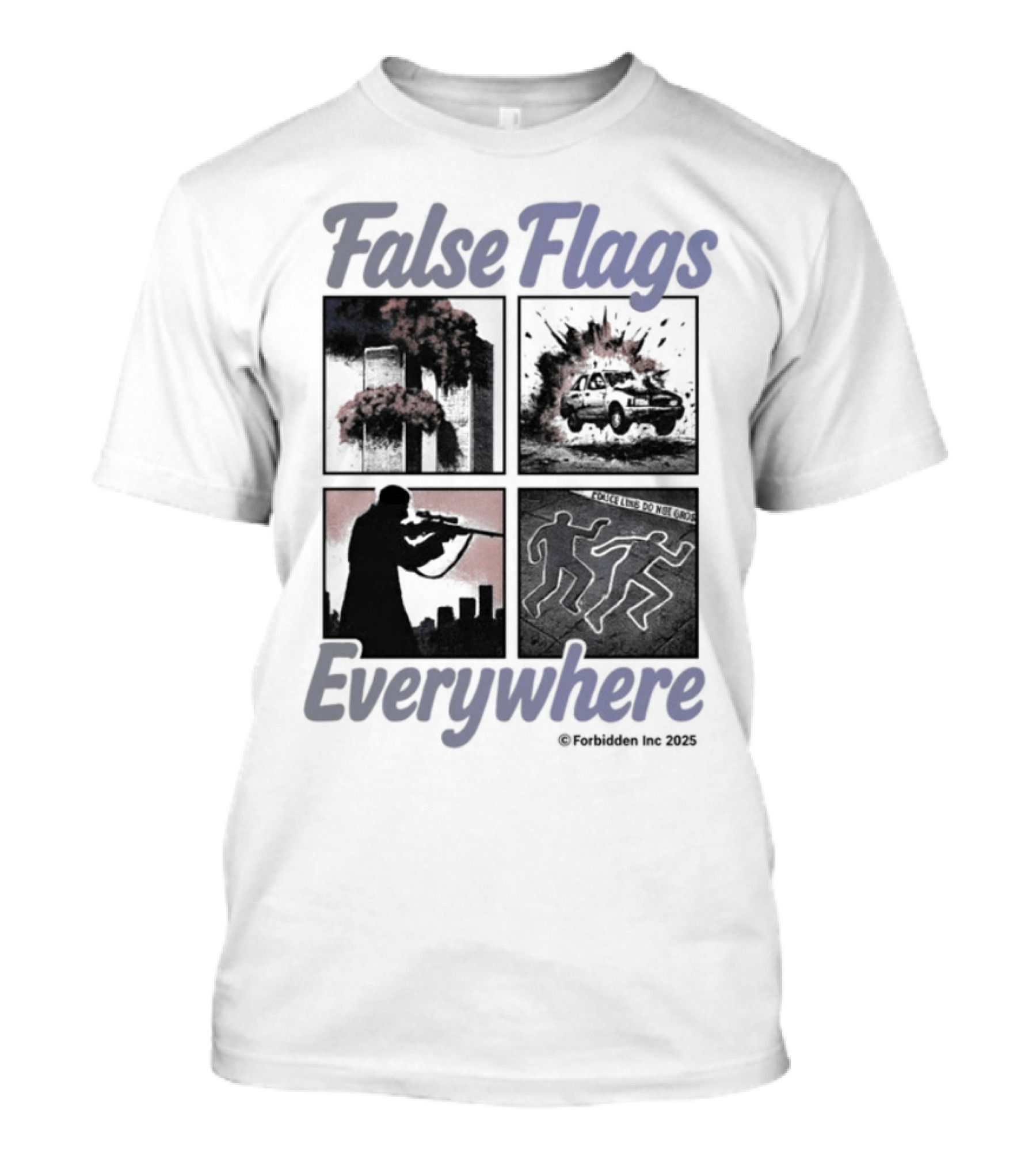 False Flags Explosions Imagery Everywhere T-Shirt