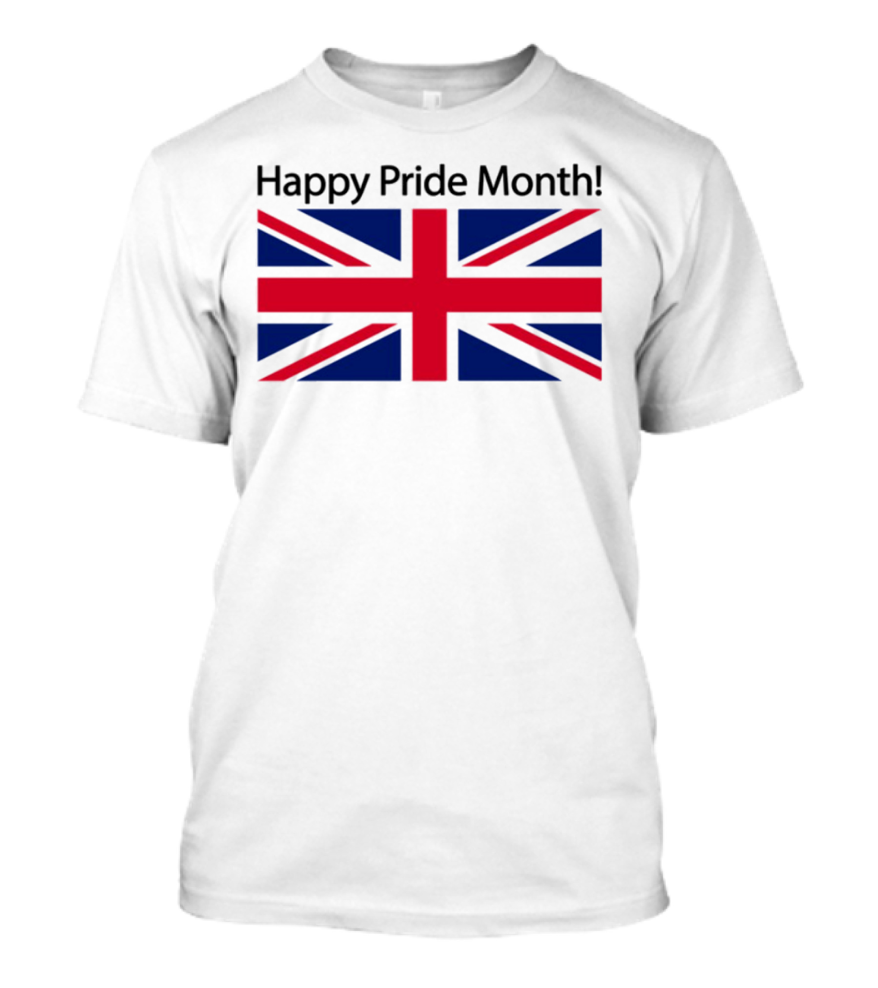 UK Flag Illegalshirts Happy Pride Month American Flag T-Shirt