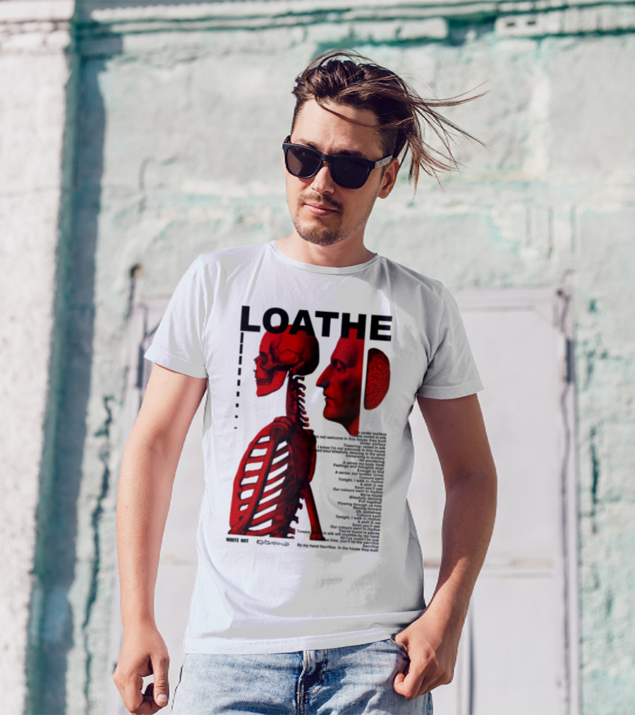 Loathe Anatomy Skull And Brain Illustration T-Shirt
