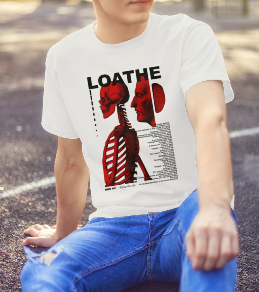 Loathe Anatomy Skull And Brain Illustration T-Shirt