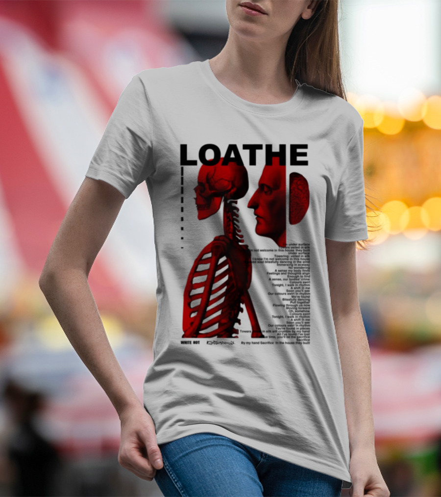 Loathe Anatomy Skull And Brain Illustration T-Shirt
