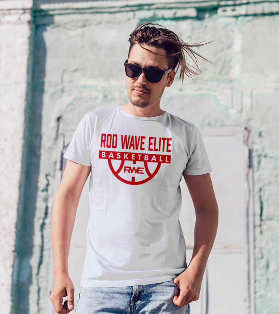 Rod Wave Elite Basketball RWE Performance White T-Shirt