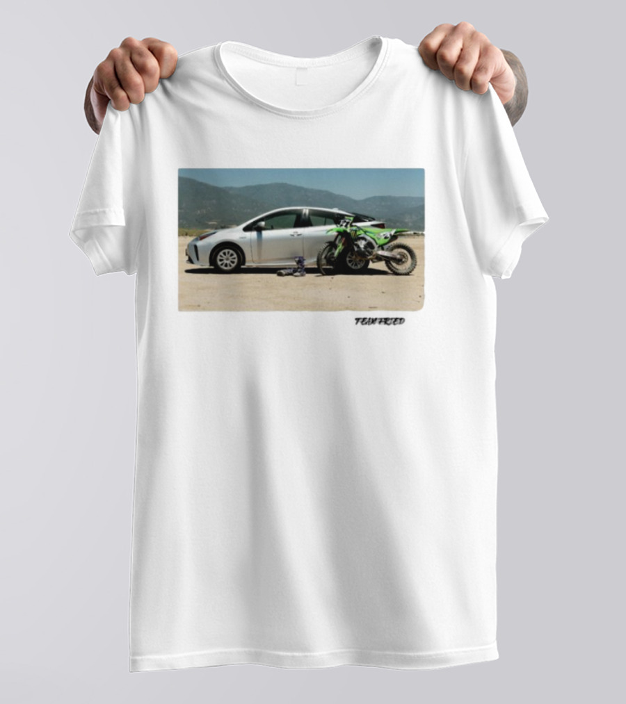 Team Fried Foreign Prius Dirt Bike Adventure TRVRD T-Shirt