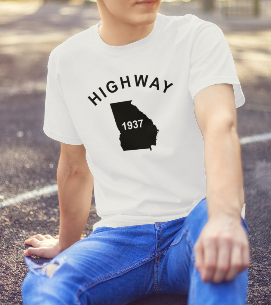 Highway 1937 Georgia Map Design Tyrus T-Shirt